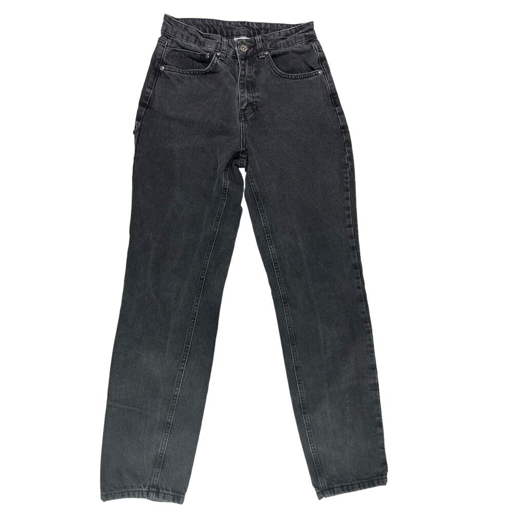 Ragged Priest Jeans 26 Black Straight Leg Denim Baggy Grunge Goth Emo Festival
